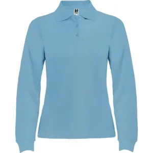 Polo de mujer manga larga 100% algodón
