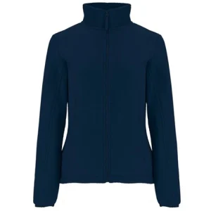 Chaqueta polar de mujer, con cuello alto forrado
