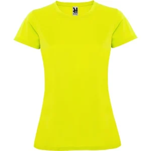 Camiseta técnica de mujer manga corta escote redondo