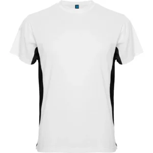 Camiseta técnica de manga corta combinada a dos colores