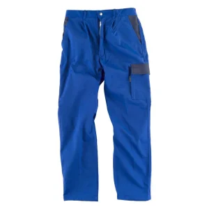 Pantalón linea 1 recto, multibolsillos bicolor y elástico en cintura