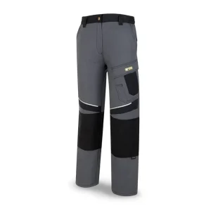 Pantalón tergal canvas 245 g. Color gris/negro