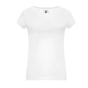 Camiseta entallada de manga corta para mujer