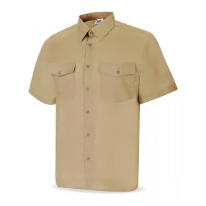Camisa tergal manga corta 2 bolsillos