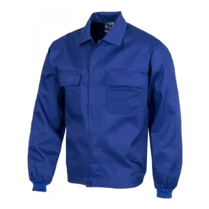 WTB1103 Cazadora con cierre de botones, cintura elástica y dos bolsos de pecho.