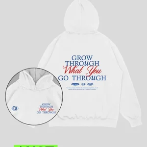 Hoodie blanca Grow (UNISEX)