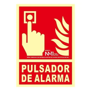Señal PULSADOR DE ALARMA Fotoluminiscente