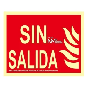 Señal SIN SALIDA Fotoluminiscente