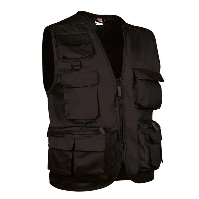 Chaleco de trabajo multibolsillos tipo Safari