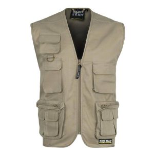 WTS3100 Chaleco con cierre de cremallera de nylon. Escote a pico.