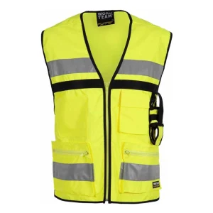 Chaleco A.V.  multibolsillos y cierre cremallera