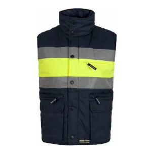 Chaleco acolchado combinado multibolsillos A.V.