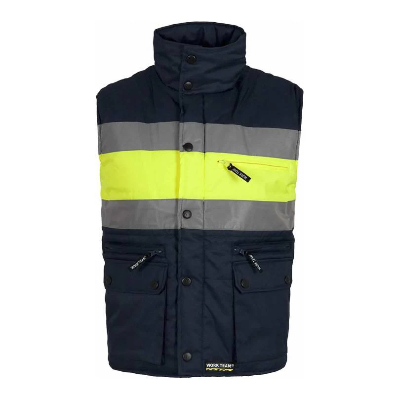 Chaleco acolchado combinado multibolsillos A.V.