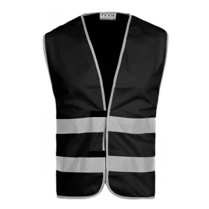 Chaleco de poliester con bandas reflectantes