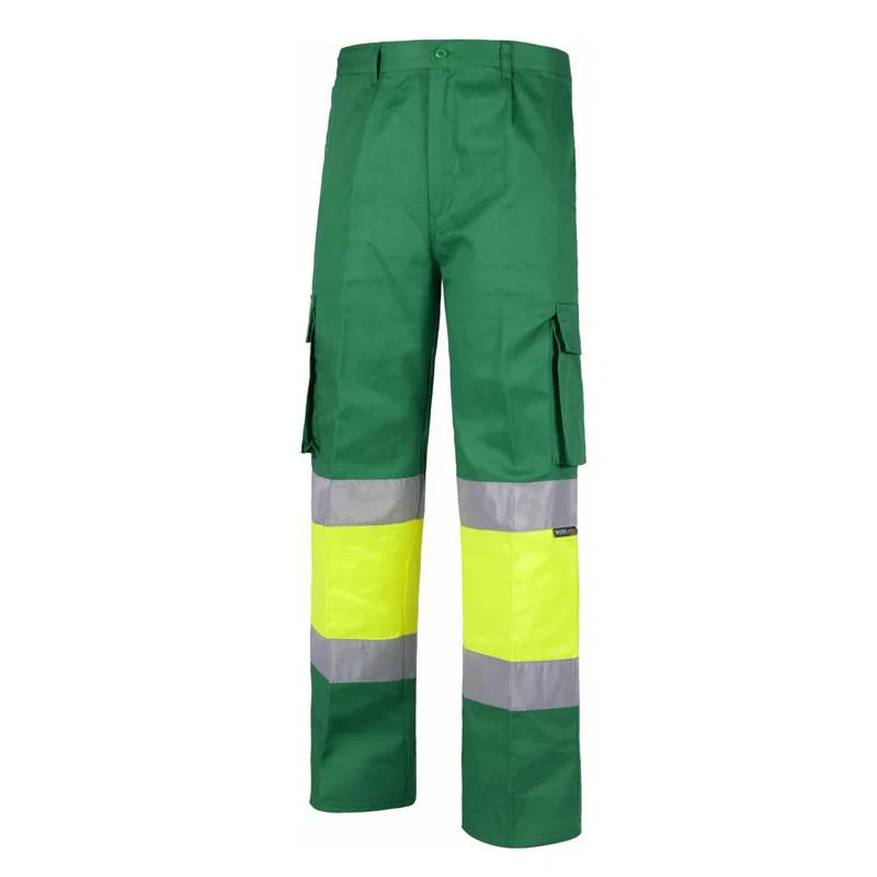 Pantal贸n bicolor alta visibilidad el谩stico en cintura - Imagen 8