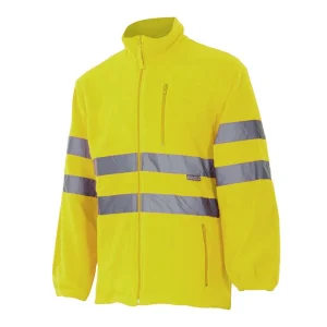Chaqueta polar Alta Visibilidad con cremallera central