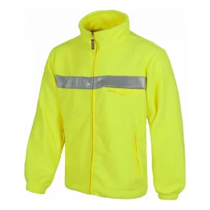 Polar Alta Visibilidad cierre de cremallera de nylon. Cuello alto. Puño elástico.