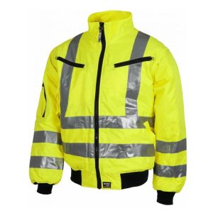 Cazadora Alta vicierre cremallera. Cuello alto. Puño elástico. Dos bolsos de pecho con cremalleras.