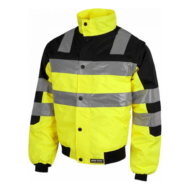 Cazadora piloto alta visibilidad bicolor