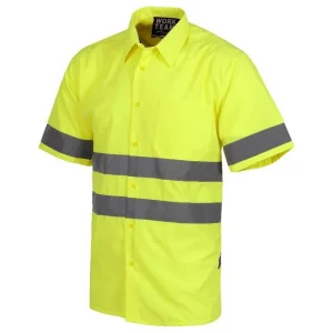 Camisa manga corta A.V. con cierre de botones