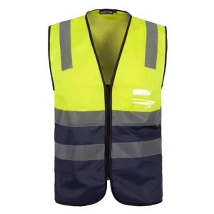 Chaleco alta visibilidad con cierre de cremallera
