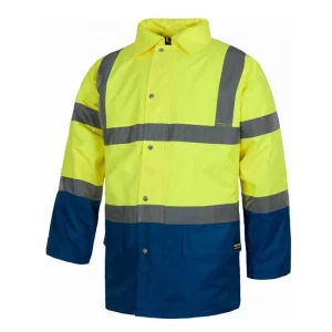 Parka impermeable bicolor alta visibilidad