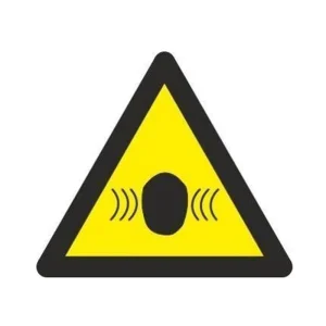 ADHESIVO TRIANGULAR PELIGRO RUIDO