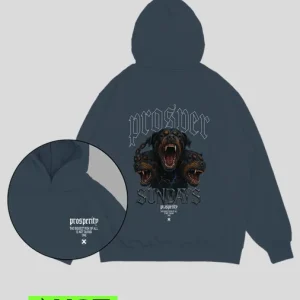 Hoodie azul aero Prosper (UNISEX)