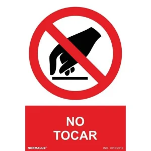 SEÑAL PROHIBIDO TOCAR PVC 0,7MM 210X300MM