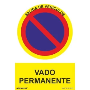 SEÑAL VADO PERMANENTE PVC