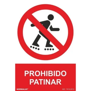 SEÑAL PROHIBIDO PATINAR PVC