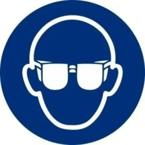 ADHESIVO CIRCULAR OBLIGATORIO GAFAS 9 CM