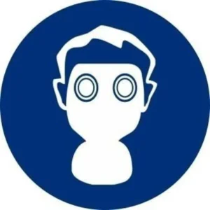 ADHESIVO CIRCULAR OBLIGATORIO MASCARA 9 CM