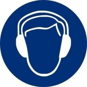 ADHESIVO CIRCULAR OBLIGATORIO PROTECCION ACUSTICA 9 CM