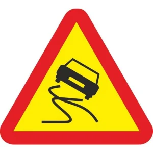 SEÑAL VIAL PAVIMENTO DESLIZANTE ACERO TERMOLACADO