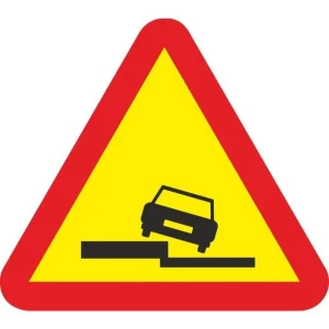 SEÑAL VIAL ESCALON LATERAL ACERO TERMOLACADO