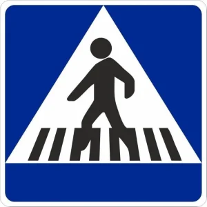 SEÑAL VIAL PASO PEATONES ACERO TERMOLACADO