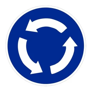 SEÑAL VIAL METALICA ROTONDA ACERO TERMOLACADO