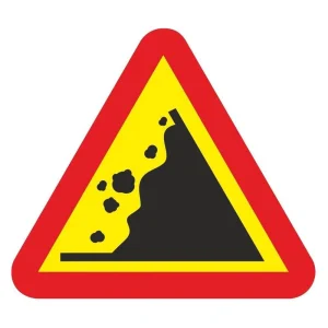 SEÑAL VIAL DESPRENDIMIENTOS ACERO TERMOLACADO