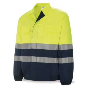 Chaqueta ignífuga y antiestática de alta visibilidad