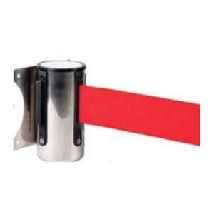Soporte para pared acero inoxidable cinta roja