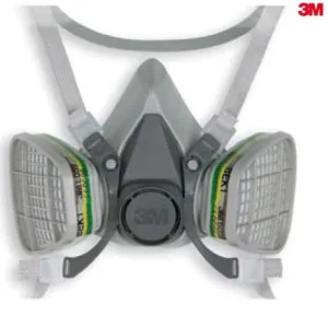 Media máscara 3M con conexión de bayoneta. Serie 6000