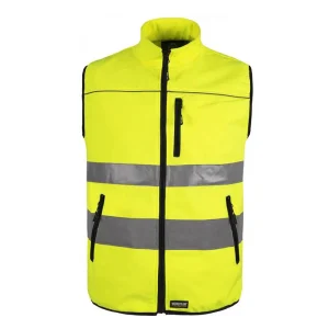 Chaleco softshell tejido Ripstop cintas reflectantes
