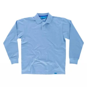 Polo algodón tejido antibacteriano manga larga