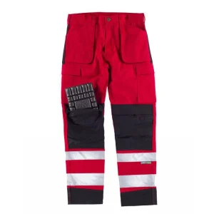 Pantalón triple costura combinado con cintas reflectantes