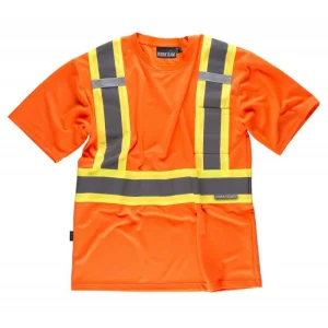 Camiseta manga corta reflectante y fluorescente