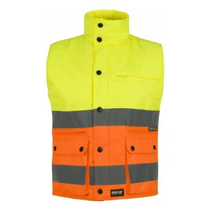 Chaleco bicolor acolchado alta visibilidad