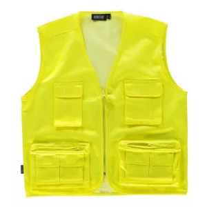 Chaleco tipo safari alta visibilidad