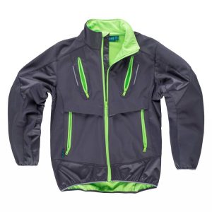 Chaqueta softshell tejido Ripstop con detalles reflectantes