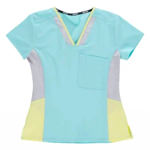 Casaca entallada combinada para mujer